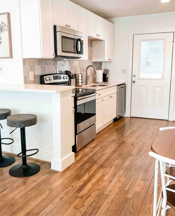 A kitchen ready to cook in